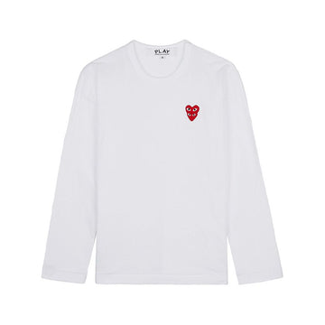 Comme Des Garcons Double Heart Patch T-Shirt 154317351
