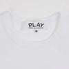 COMME DES GARCONS T292 051 WEIß FW25 Unisex Double Heart Patch T-Shirt 154317351 [P]