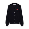 Comme Des Garcons N008 051 Cardigan with Red Heart Patch 154317365 [P]
