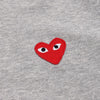 COMME DES GARCONS T250 051 グレー FW25 ユニセックス マルチ ハート プリント ジップアップ 154317366 [P]