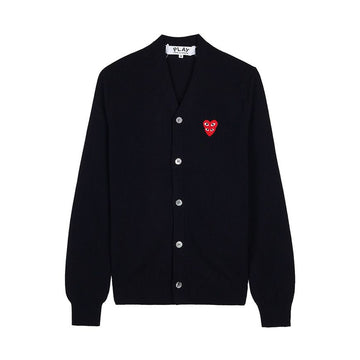 COMME DES GARCONS Doppelherz Wappen Cardigan 154317383