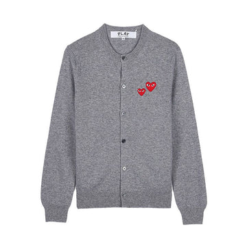 COMME DES GARCONS Doppelherz-Patch-Cardigan 154317389