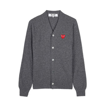 Comme Des Garcons Cardigan with Red Heart Patch 154317404