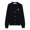 COMME DES GARCONS ゴールドハートワッペンカーディガン 154317409 [P]