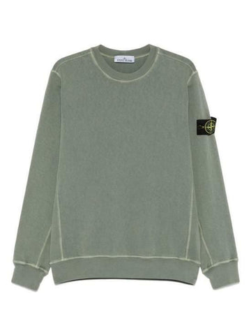 Stone Island Fleece Old Effect Crew Neck Sweatshirt 142785953