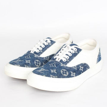LOUIS VUITTON Trocadero Monogram Denim Sneakers 5.5 154318378