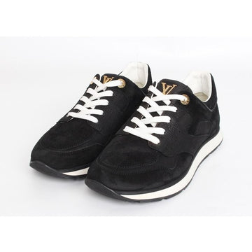 LOUIS VUITTON Schwarze Leder-Sneakers mit LV-Logo Miles 36.5 154318767