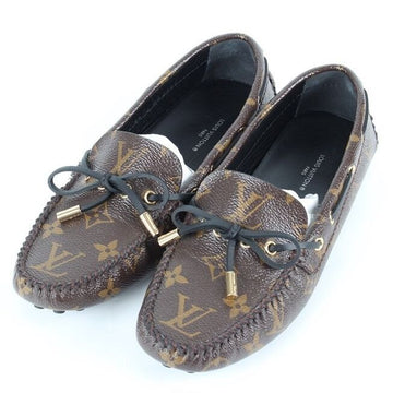 LOUIS VUITTON Monogram Driving Loafer 37 154319991