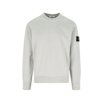 Stone Island Organic Cotton Crewneck Sweatshirt Pearl Grey L1S156100060 S0051 V0061 153890835 [P]