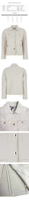 MAXMARA 4ポケットブレンドジャージジャケットアイボリー2619911051 153212570 [P]