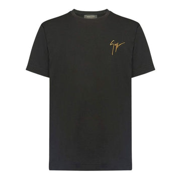 GIUSEPPE ZANOTTI 刺繍ロゴ半袖Tシャツ ブラック IRU0007 001 154324543