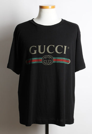 GUCCI プラントロゴ フラワー 半袖 Tシャツ ブラック M 154327169