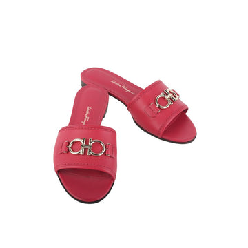 SALVATORE FERRAGAMO 01R221 ゴールド ガンチーニ スライド サンダル 6サイズ 36890Y-3 154327944