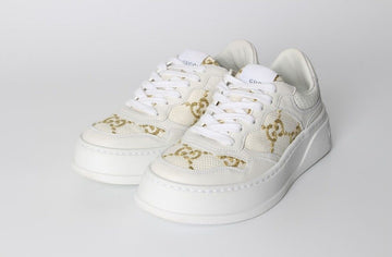 Gucci GG Embossed Sneakers White 36.5(235) S 154329103