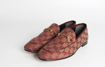 Gucci Women's Jordan Loafers Burgundy 39 (260) S 154329228