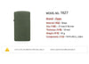 ZIPO Slim Classic Green Matte Lighter 153744040 [P]