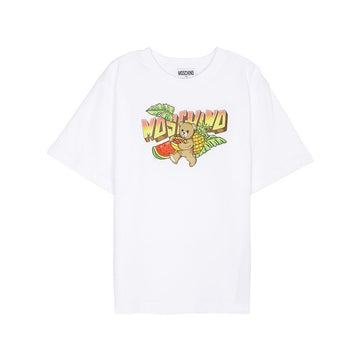 MOSCHINO Kinder T-Shirt kurze Ärmel HJM060 LAA23 10101 (auch für Erwachsene tragbar) 154383484