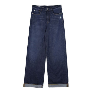 EMPORIO ARMANI ワイドディストレスデニムジーンズパンツ 154383946