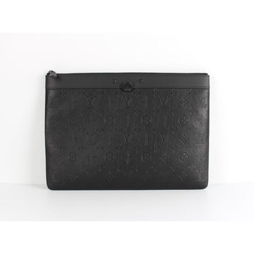 LOUIS VUITTON Pochette Shadow Clutch Schwarz 154385709