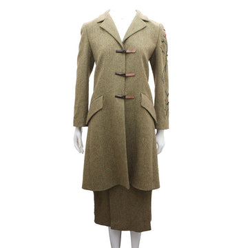 Kenzo Wool Jacket Coat Skirt Setup Set 29417316 154386828