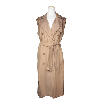 MAXMARA Graham Braun Gürtel Long Vest 42 154387202