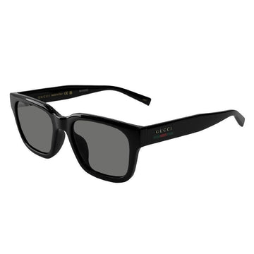 GUCCI Unisex Hornrahmen Quadrat Sonnenbrille GG1857SK 001 Asiatische Passform Schwarz 145809444