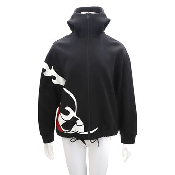Prada Graphic Logo Hooded Zip Jacket 28183484 154387598