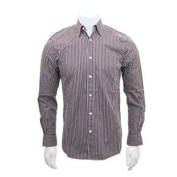 ZEGNA Braun gestreiftes Hemd kk57332426 154387640