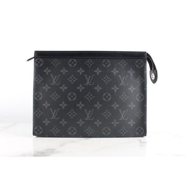 LOUIS VUITTON Pochette Voyage Clutch Schwarz MM 154387879
