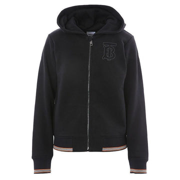 BURBERRY Monogramm Motiv Schwarz Kapuzenjacke 44430122
