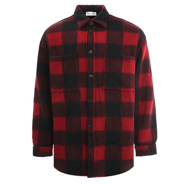 FAITH CONNEXION チェック柄プリントシャツジャケット 33039137