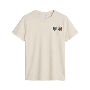 MAISON KITSUNE Doppelter Fuchs Kopf T-Shirt 154388195