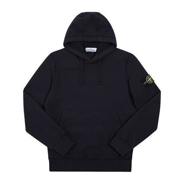 STONE ISLAND Hoodie mit Wappenlogo Patch Garment Dyed Navy Herrenhoodie 64120 V0020 41254243