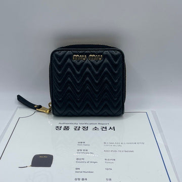 MIU MIU ロゴマテラッセジッパー財布 154389041