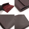SAINT LAURENT Braune Leder Klatch mit Y-Linie und Klappe 312113 154389985 [P]
