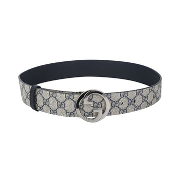 Gucci Big Buckle GG Supreme Blondie Belt 80/32 Size 36892 154389997