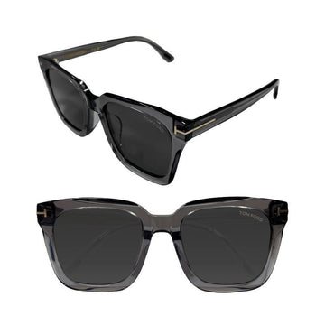 Tom Ford Square Horn-Rimmed Sunglasses TF892-K 20A Asian Fit Translucent 135827348