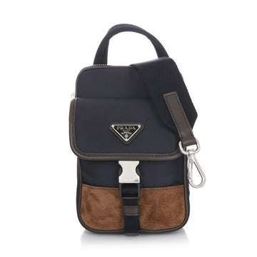 Prada 25SS 2ZH194 384 F0C1B Two-Tone Phone Holder Crossbody Bag 126932058