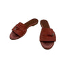 LORO PIANA サマー チャーム スウェード サンダル 38 154390192 [P]