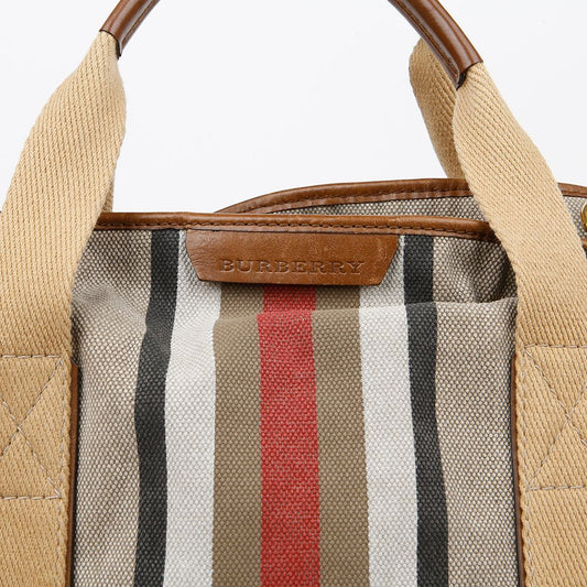 BURBERRY ストライプ トート ショルダーバッグ 3797635 154068053 [P]