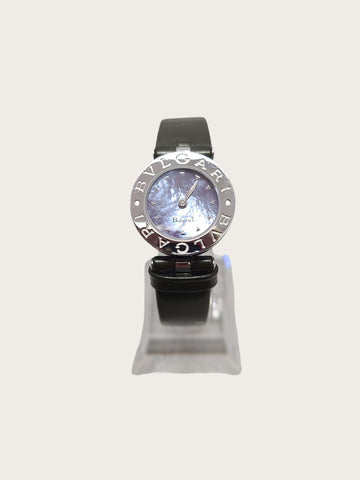 Bulgari B.zero1 Mother of Pearl Quartz Steel Leather Strap Women's Watch 154391112
