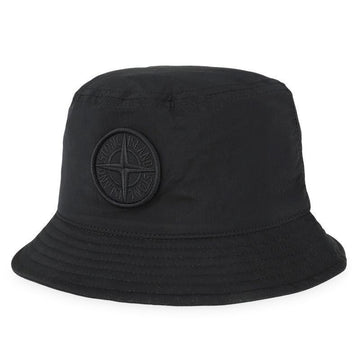STONE ISLAND Nylon Bucket Hat mit Kompass-Logo-Patch für Herren (Schwarz) 9100012 S0076 V0029 151256400 [P]