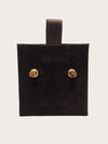 HERMES Schwarze Gold Popashu Ohrringe 154391154 [P]