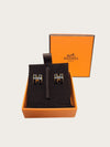 HERMES Schwarze Gold Popashu Ohrringe 154391154 [P]