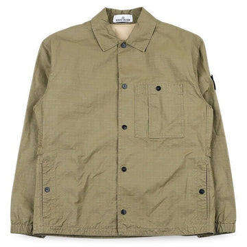 STONE ISLAND Herren Baumwoll Ripstop Overshirt Jacke (Militär) L1S15 1200018 S0299 V005G 153243375 [P]