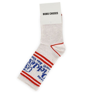 BOBO CHOSES キッズ ピクルス ザ ドッグ ソックス（アイボリー） B126AI003 199 154024782