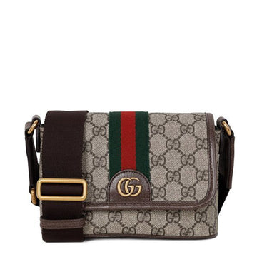 GUCCI Mini-Crossbody-Bag GG Web Ophidia in Beige und Dunkelbraun 838599 FAEOF 9745 154422353