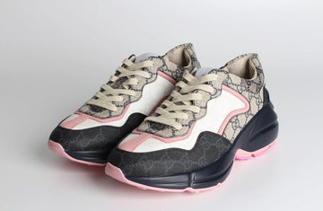GUCCI GGスプリームライトンスニーカー ピンクベージュ 36(230) S 154429121