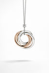 TIFFANY & CO Tiffany Rubedo Triple Interlocking Circle Anhänger Halskette 143668683 [P]