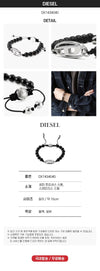 Diesel D Logo Beaded Bracelet 144841005 [P]